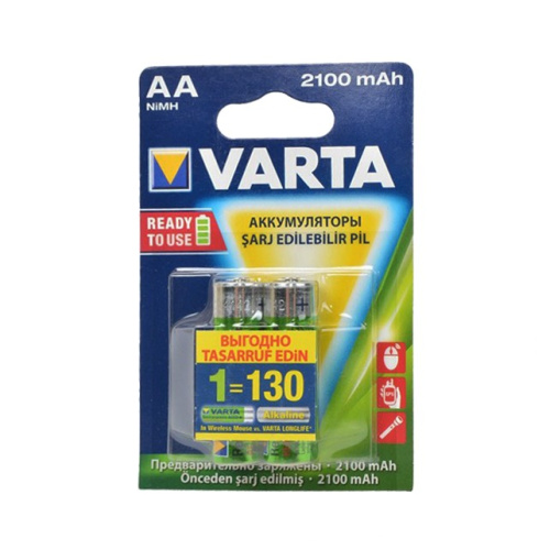 Аккумулятор  Varta  АА  2100 mA  Ready2Use  BL-2 купить за 0 руб. в Новосибирске