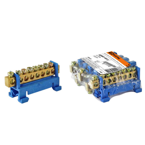 Шина "N" нулевая с изолятором на DIN-рейку 6*9мм стойка мал. 8групп TDM (SQ0801-0012) купить за 122 руб. в Новосибирске