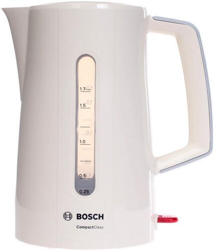 Электрочайник Bosch TWK 3A017 бежевый [пластик, 1.7 л, 2400 Вт, фильтр, скрытый нагревательный элемент] купить за 0 руб. в Новосибирске
