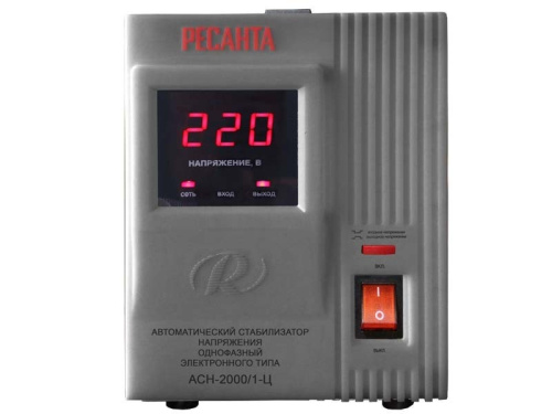 Стабилизатор напряжения АСН-2000/1-Ц Ресанта, 2 кВт, 63/6/4 купить за 5&nbsp;590 руб. в Новосибирске