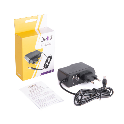 Блок питания 12V 2000mA имп. [ETL-122000] Delta+, цв.коробка, 30238 купить за 0 руб. в Новосибирске