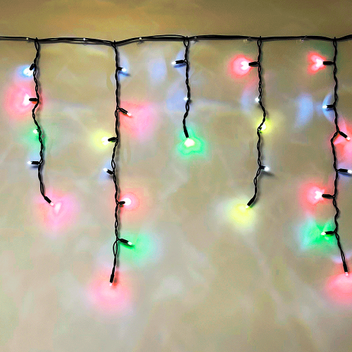 Гирлянда светодиодная уличная «Бахрома» SIC-120M,3.0*0.7м,120 ламп,мульти,IP60,черн.шн.1.5м,СОЕД,Funray, 2613 купить за 0 руб. в Новосибирске