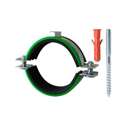 Хомут сантехнический 2" (60-64 мм) со шпилькой и дюбелем, тов-121948 купить за 62 руб. в Новосибирске