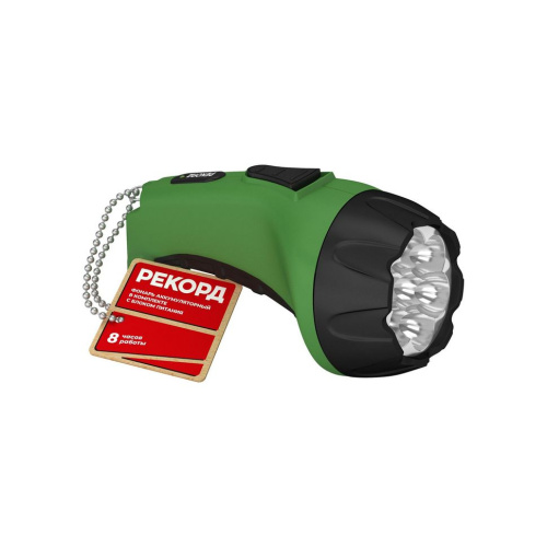 Фонарь РЕКОРД  аккум. РМ-0107 Green купить за 525 руб. в Новосибирске