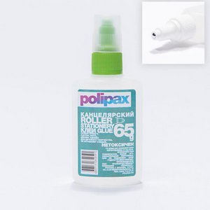 Клей канцелярский/силикатный,  65г, роллер, ПОЛИПАКС, ГЕВ004 купить за 0 руб. в Новосибирске