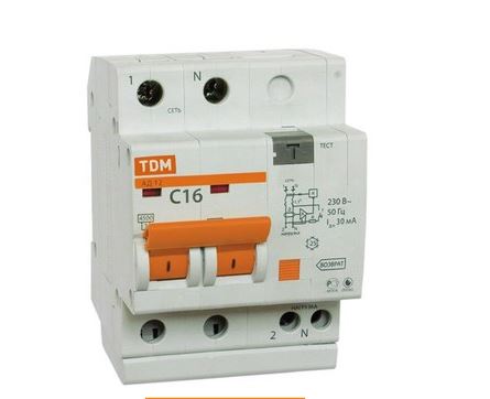 TDM Дифф. автомат АД-12 2Р 16А 30мА (УЗО с защитой по короткому замыканию) SQ0204-0006 купить за 0 руб. в Новосибирске