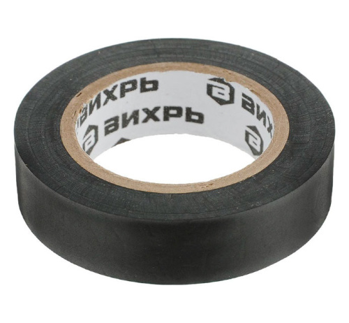 Изолента (10m * 15mm * 0,15mm) чёрный 73/3/3/1 "ВИХРЬ" купить за 86 руб. в Новосибирске