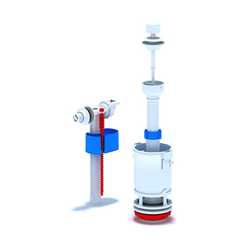 Арматура д/бачка унитаза (шток выпуска пластик., бок.подводка), WC4050, тов-153818 купить за 756 руб. в Новосибирске