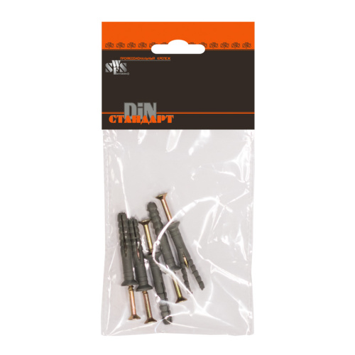 Дюбель-гвоздь 6W60 (4шт) пакетик, тов-092024 купить за 65 руб. в Новосибирске