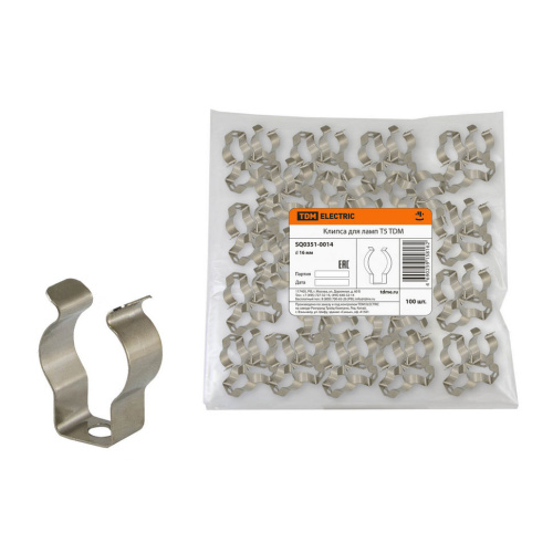 Клипса для ламп Т8/G13 TDM (SQ0351-0015) купить за 18 руб. в Новосибирске
