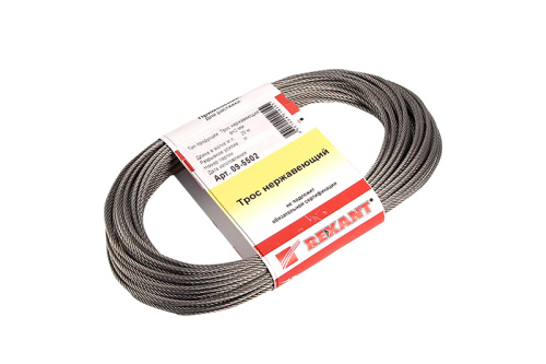 Трос нержавеющий d=2мм, моток 20 метров REXANT купить за 1 188 руб. в Новосибирске