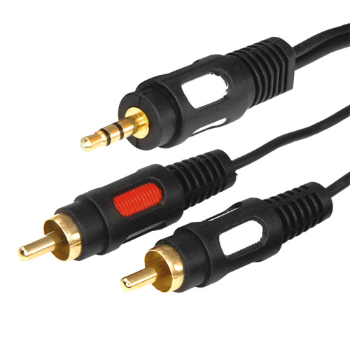 Шнур 3.5 Stereo Plug - 2RCA Plug   1.5М (GOLD)  REXANT купить за 353 руб. в Новосибирске