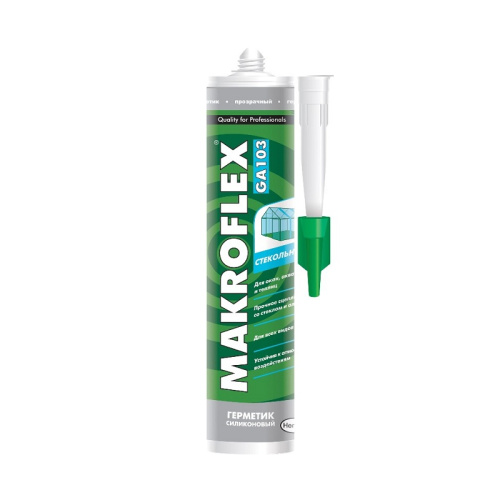 Герметик силиконовый Macroflex GA103 силиконовый стекольный, ПРОЗРАЧНЫЙ, (0,30л), тов-163847 купить за 0 руб. в Новосибирске