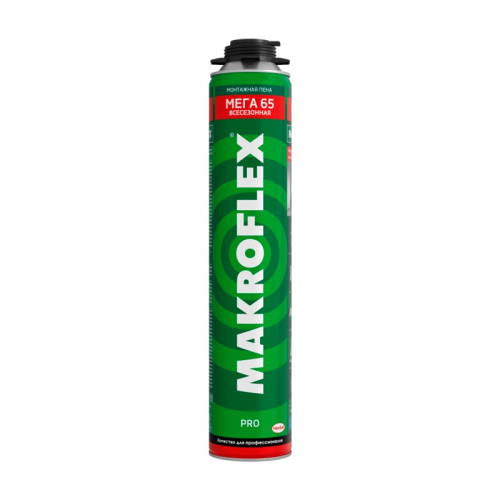 МАКРОФЛЕКС MEGA 65 ПРО пена монтажная (0,85л) всесезонная 2598439, тов-203046 купить за 0 руб. в Новосибирске
