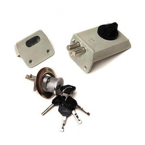 Замок накладной ЗНД-1А (88400), финский ключ, 2 ригеля, тов-062178 купить за 1 458 руб. в Новосибирске