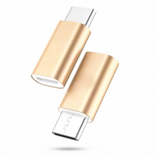 Переходник USB Type-C 3.1 - USB B micro, (шт/гн), золотой, Атом, 31047 купить за 170 руб. в Новосибирске