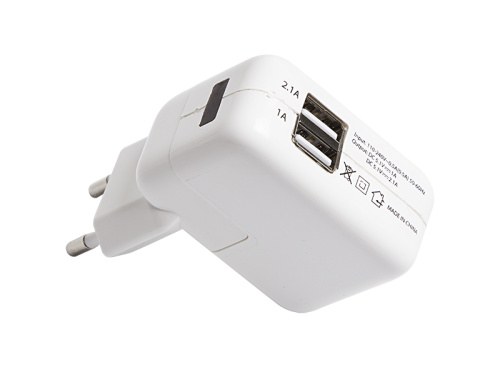 Сетевое зарядное устройство 2xUSB,  переходник+адаптер (СЗУ) (5V, 2 100mA+1000mA) REXANT купить за 0 руб. в Новосибирске