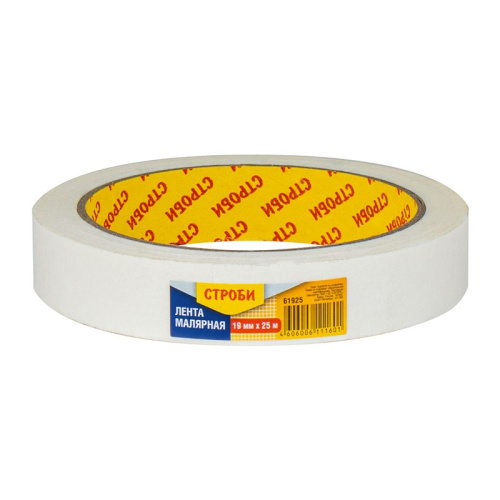Лента малярная Строби, 19 мм х 25 м, тов-219681 купить за 56 руб. в Новосибирске