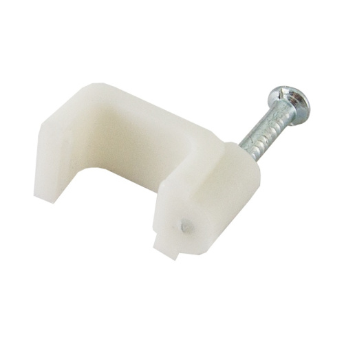 Скоба для эл. кабеля d=8мм IP30, плоская пластиковая (уп. 50 шт.) SQ0513-0012, TDM, тов-056759 купить за 77 руб. в Новосибирске