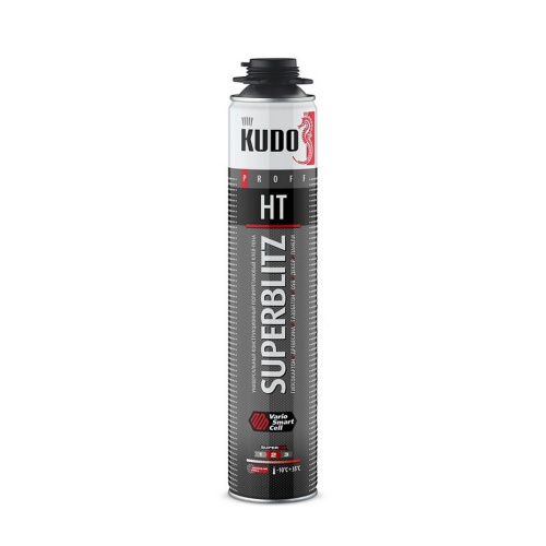Клей-пена универсальный констр. Kudo Superblitz HT проф., всесезонный (1 л), тов-214845 купить за 882 руб. в Новосибирске