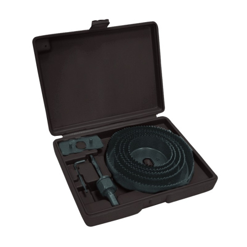 Набор кольцевых пил (коронок) Biber 71312 64-127 мм в кейсе (8 шт.), тов-069428 купить за 1&nbsp;075 руб. в Новосибирске