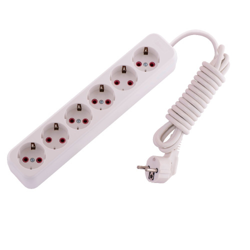 720-0603-601 LILA Удлинитель с/з 6 вх. 3 м. (3500Вт) купить за 1 056 руб. в Новосибирске