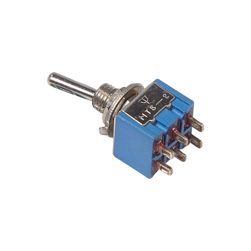 Тумблер 250V 3А (6c) ON-ON двухполюсный Micro (MTS-202) (уп. 10шт.) купить за 46 руб. в Новосибирске