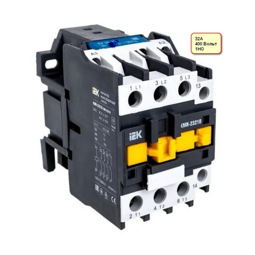 Контактор КМИ-23210 32А 400В/АС3 1НО ИЭК, KKM21-032-400-10 купить за 0 руб. в Новосибирске