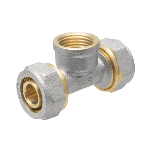 Тройник для металлопластиковых труб 20х1/2" ВР, тов-025090 купить за 0 руб. в Новосибирске