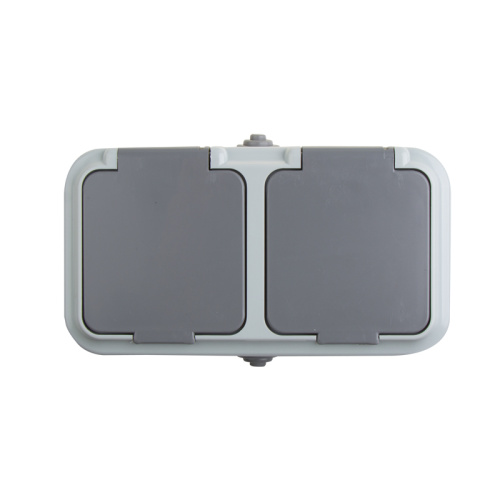 Розетка штепсельная двухместная влагозащищенная для открытой установки IP54 с заземлением 16 А REXANT купить за 0 руб. в Новосибирске