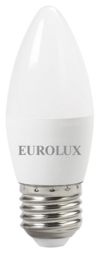 Лампа светодиодная LL-E-C37-6W-230-4K-E27 (свеча, 6Вт, нейтр., Е27) Eurolux, 76/2/10 купить за 0 руб. в Новосибирске