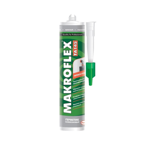 Герметик силиконовый Makroflex TA145 термостойкий, красный (0,3 л), тов-071979 купить за 910 руб. в Новосибирске