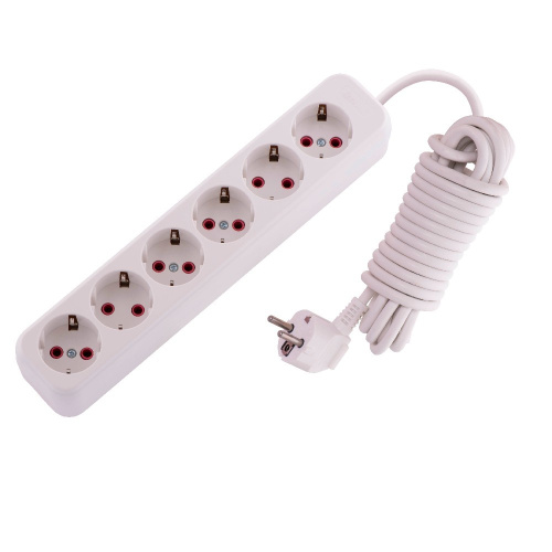 720-0605-601 LILA Удлинитель с/з 6 вх. 5 м. (3500Вт) купить за 1 369 руб. в Новосибирске