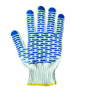 Перчатки Х/Б с покрытием ПВХ (Волна), 5 нитей, 54-56гр. купить за 41 руб. в Новосибирске