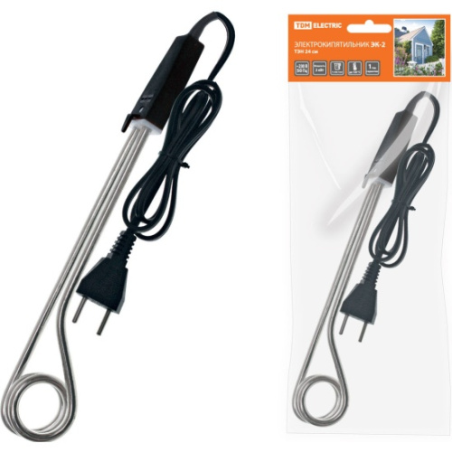 Электрокипятильник ЭК-1,5 230В, 1,5кВт ТЭН 19,5 см TDM (SQ2505-0003) купить за 262 руб. в Новосибирске