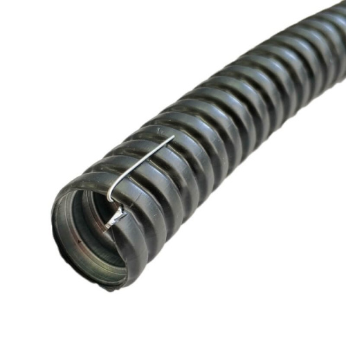 Металлорукав в ПВХ изоляции 15 (МРПИнг) черный (50 м/уп), -40 до +90°С, ЗЭТАРУС, zeta44402, (продажа метрами) купить за 0 руб. в Новосибирске