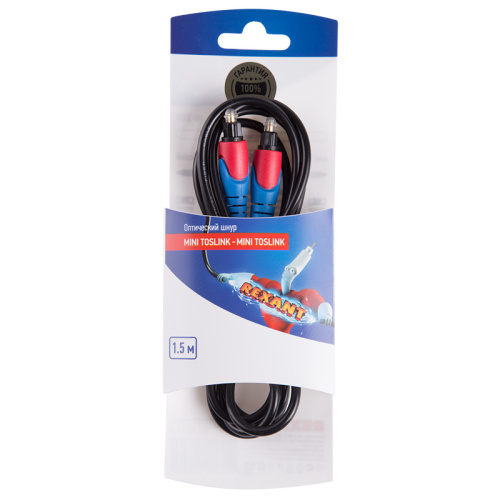 Шнур оптический Toslink 1.5М REXANT (интерфейс S/PDIF) купить за 0 руб. в Новосибирске