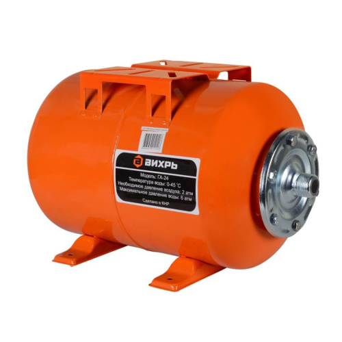 Гидроаккумулятор ГА-24 Вихрь, 24 литра,  68/6/1 купить за 2 790 руб. в Новосибирске
