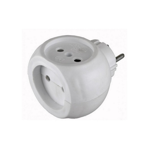 Тройник белый круглый 6А ТС-3 Веллконт/50 купить за 168 руб. в Новосибирске