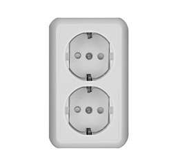 Розетка о/п 2-ая 16А е/с з/шт Прима РА16-757-б (RA16-214-B) купить за 0 руб. в Новосибирске