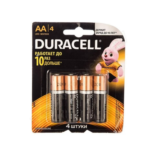 Батарейка LR6 Duracell MN 1500, К4 купить за 129 руб. в Новосибирске