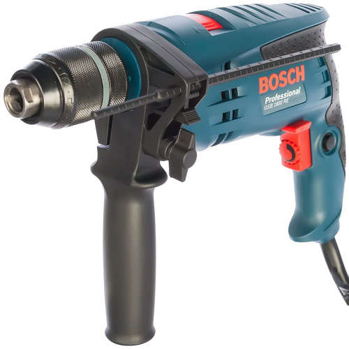 Дрель ударная Bosch GSB 1600 RE Professional, 701 Вт, 26270 уд/мин, 3000 об/мин, реверс, 1.9 кг, 1017201 купить за 0 руб. в Новосибирске