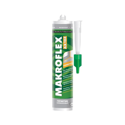 МАКРОФЛЕКС AX104 герметик силиконовый универсальный, ПРОЗРАЧНЫЙ, (0,29л) 2005219/2370826, тов-163845 купить за 0 руб. в Новосибирске