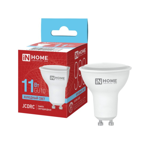 Лампа светодиодная LED-JCDRC-VC 11Вт 230В GU10 6500К 990Лм IN HOME купить за 96 руб. в Новосибирске