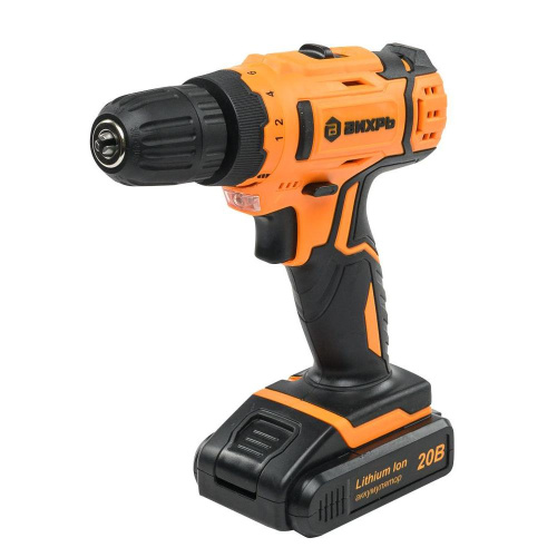 Дрель-шуруповерт аккумуляторная "ВИХРЬ" ДА-20Л-2К (2,0 А/ч) (Li-ion, 50Нм) 2 скорости, кейс, 2 аккум.,  72/14/21 купить за 5&nbsp;100 руб. в Новосибирске