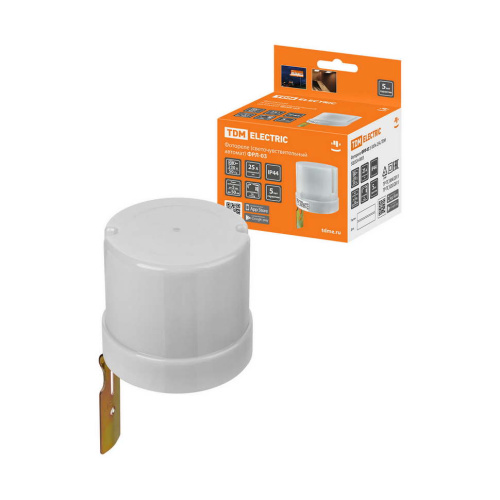 Фотореле ФРЛ-03 5-50 Лк 25А 4400Вт, IP44 TDM (SQ0324-0003) купить за 743 руб. в Новосибирске