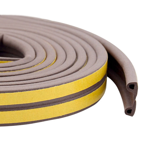 Уплотнитель тип P коричневый, 2х50 м, тов-090573, цена за 1 метр двойной! купить за 64 руб. в Новосибирске