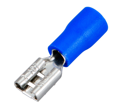 КЛЕММА ПЛОСКАЯ изолированная (КПИ гнездо - 5.6мм) ( VF 2-187(8) )  REXANT купить за 12 руб. в Новосибирске