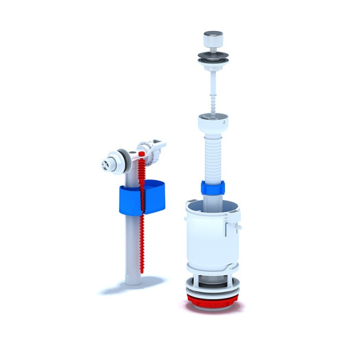 Арматура д/бачка унитаза (шток выпуска метализ., бок.подводка), WC4050M, тов-153817 купить за 782 руб. в Новосибирске