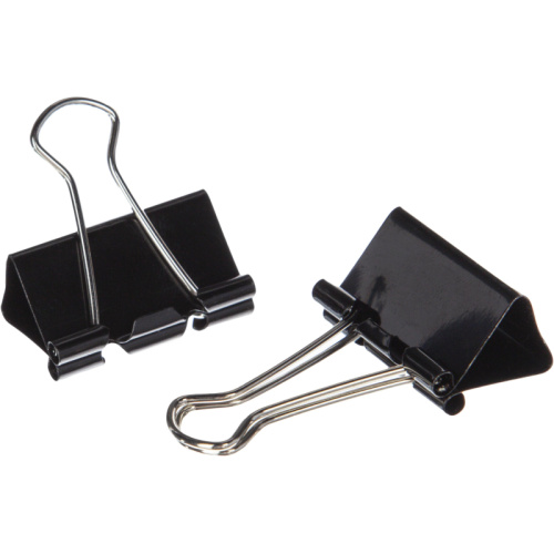 Зажимы для бумаг 51мм 12шт/уп, в карт,кор, цвет черный (ЦЕНА ЗА 1ШТ), 933329 купить за 47 руб. в Новосибирске